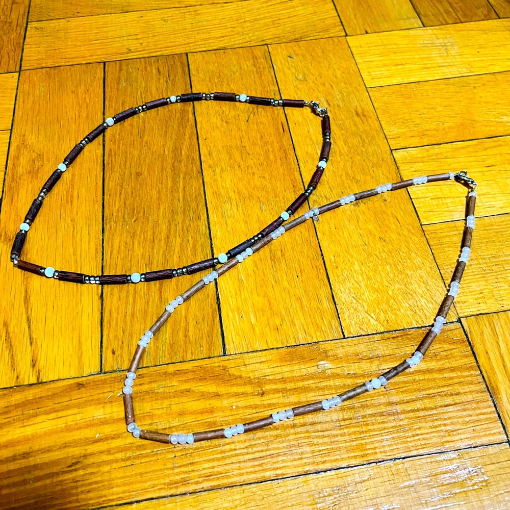 2 Aussie Inspired African beaded necklaces $15each.